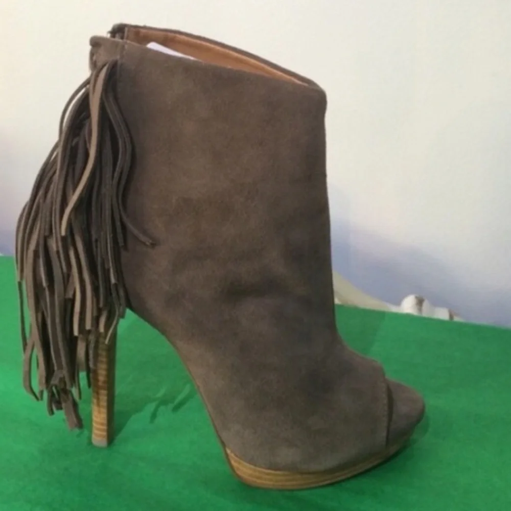 Naughty Monkey Fringe Booties